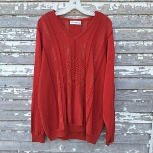 St Croix Mens Cotton Pullover Sweater Size XL